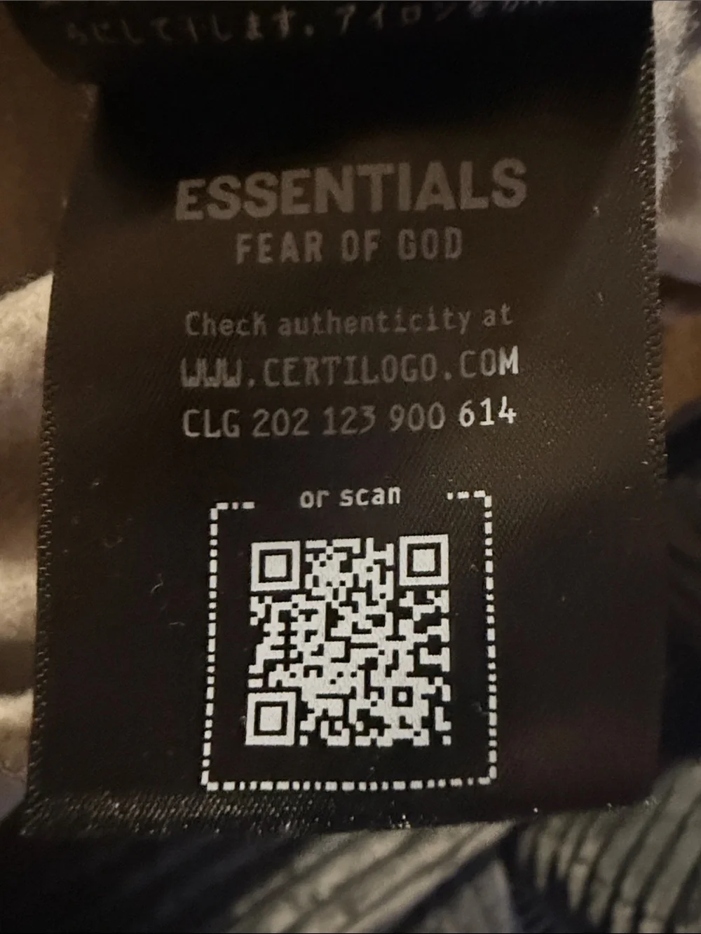 Fear of God Crewneck Sweatshirt in Sand with Red Print